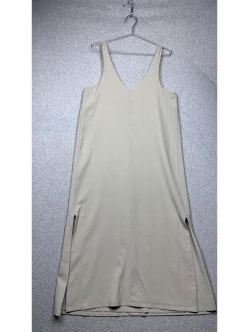Lululemon Ease of It All Midi Dress Softstreme V-Neck Side Slit Minimalist Simp